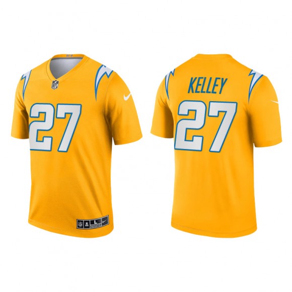 Joshua Kelley Gold 2021 Inverted Legend Chargers Jersey