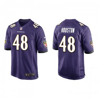 Justin Houston Purple Game Ravens Jersey