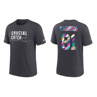Kahale Warring Buffalo Bills Nike Charcoal 2021 NFL Crucial Catch Performance T-Shirt