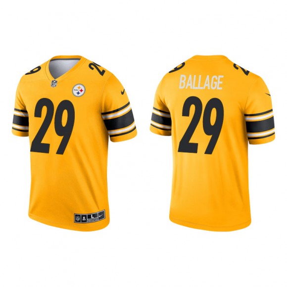 Kalen Ballage Gold 2021 Inverted Legend Steelers Jersey