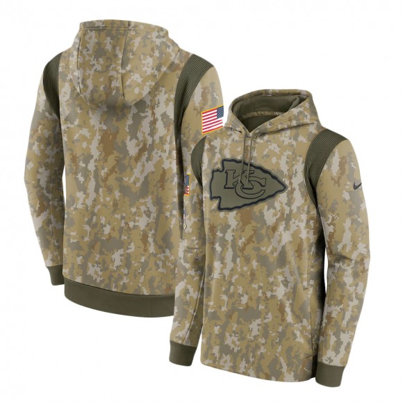 2021 Salute To Service Chiefs Camo Therma Performance Pullover Hoodie