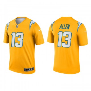 Keenan Allen Gold 2021 Inverted Legend Chargers Jersey