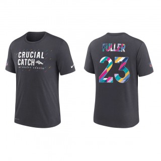 Kyle Fuller Denver Broncos Nike Charcoal 2021 NFL Crucial Catch Performance T-Shirt