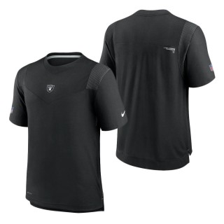 Las Vegas Raiders Nike Black Sideline Player UV Performance T-Shirt