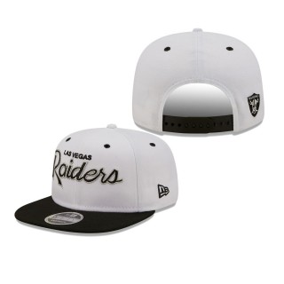 Las Vegas Raiders White Black Sparky Original 9FIFTY Hat