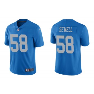 Men's Penei Sewell Detroit Lions Blue 2021 NFL Draft Jersey
