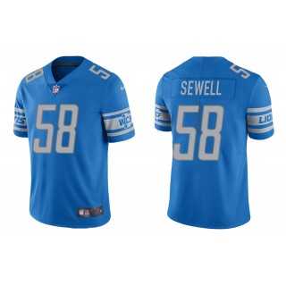Men's Penei Sewell Detroit Lions Light Blue 2021 NFL Draft Jersey