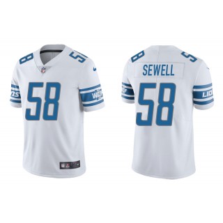 Men's Penei Sewell Detroit Lions White 2021 NFL Draft Jersey