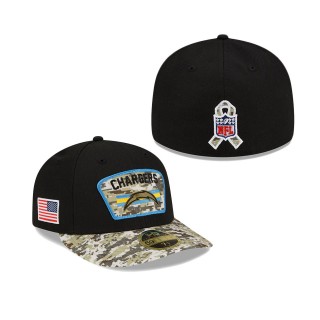 2021 Salute To Service Chargers Black Camo Low Profile 59FIFTY Fitted Hat