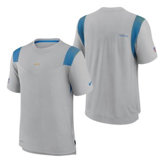 Los Angeles Chargers Nike Gray Sideline Player UV Performance T-Shirt