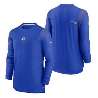 Los Angeles Rams Nike Royal Sideline Player UV Performance Long Sleeve T-Shirt