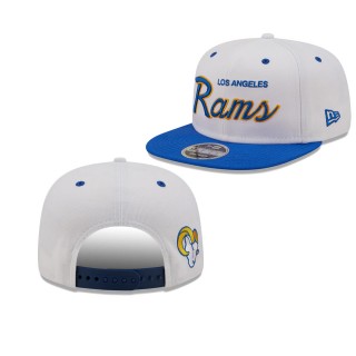 Los Angeles Rams White Royal Sparky Original 9FIFTY Hat