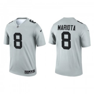 Marcus Mariota Silver 2021 Inverted Legend Raiders Jersey