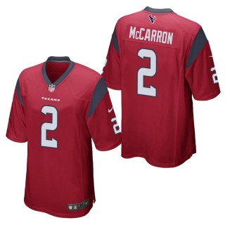 Men's Houston Texans A.J. McCarron Red Game Jersey