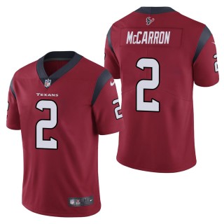 Men's Houston Texans A.J. McCarron Red Vapor Untouchable Limited Jersey