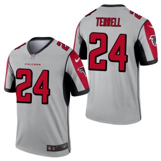 Men's Atlanta Falcons A.J. Terrell Silver Inverted Legend Jersey