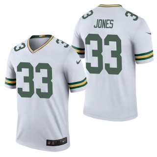 Men's Green Bay Packers Aaron Jones White Color Rush Legend Jersey