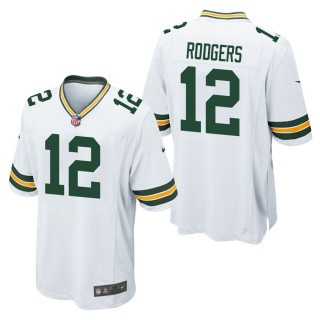 Men's Green Bay Packers Aaron Rodgers White Game Jersey