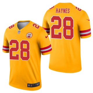 Men's Kansas City Chiefs Abner Haynes Gold Inverted Legend Jersey