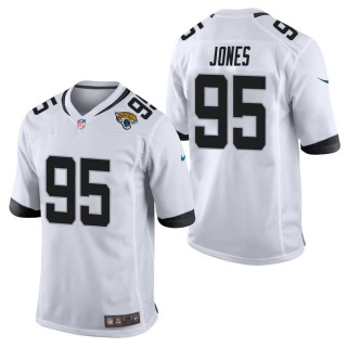 Men's Jacksonville Jaguars Abry Jones White Game Jersey