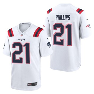 Men's New England Patriots Adrian Phillips White Game Jersey