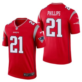 Men's New England Patriots Adrian Phillips Red Inverted Legend Jersey