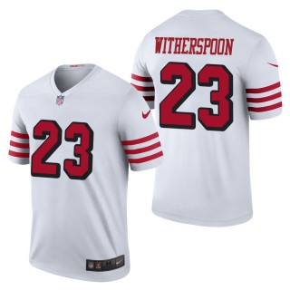 Men's San Francisco 49ers Ahkello Witherspoon White Color Rush Legend Jersey