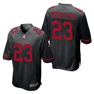 Men's San Francisco 49ers Ahkello Witherspoon Black Game Jersey
