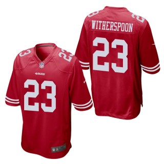 Men's San Francisco 49ers Ahkello Witherspoon Scarlet Game Jersey