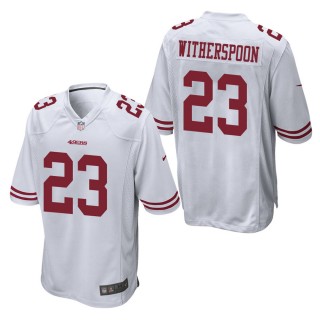 Men's San Francisco 49ers Ahkello Witherspoon White Game Jersey