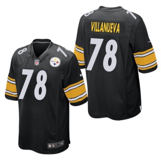 Men's Pittsburgh Steelers Alejandro Villanueva Black Game Jersey