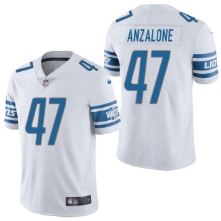 Men's Detroit Lions Alex Anzalone White Vapor Limited Jersey