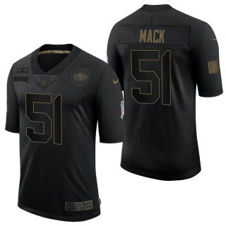 Men's San Francisco 49ers Alex Mack Black Salute to Service Jersey