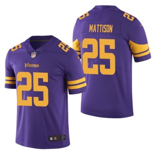 Men's Minnesota Vikings Alexander Mattison Purple Color Rush Limited Jersey