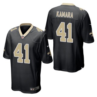 Men's New Orleans Saints Alvin Kamara Black Game Jersey