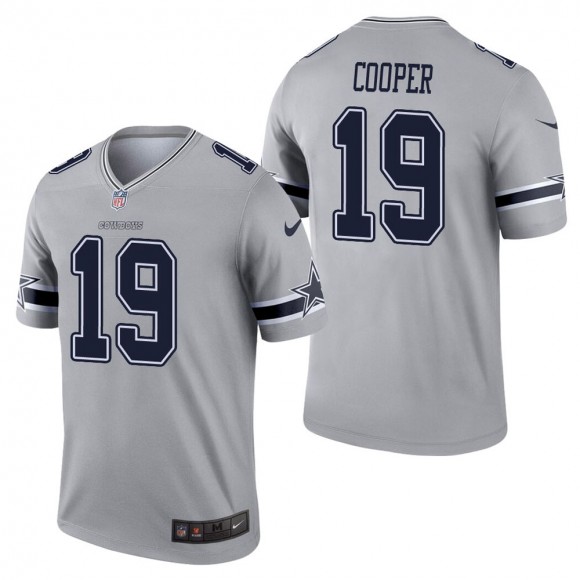 Men's Dallas Cowboys Amari Cooper Gray Inverted Legend Jersey