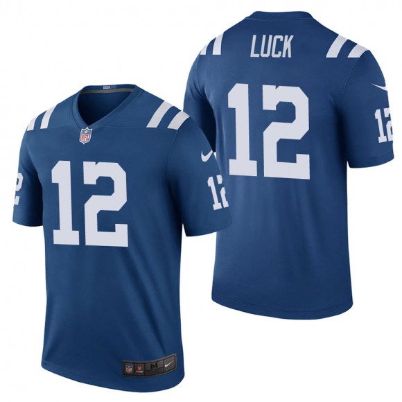 Men's Indianapolis Colts Andrew Luck Royal Color Rush Legend Jersey