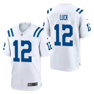 Men's Indianapolis Colts Andrew Luck White Game Jersey