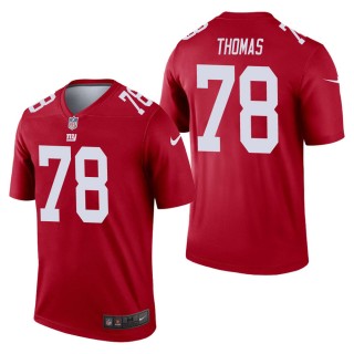 Men's New York Giants Andrew Thomas Red Inverted Legend Jersey