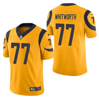 Men's Los Angeles Rams Andrew Whitworth Gold Color Rush Limited Jersey