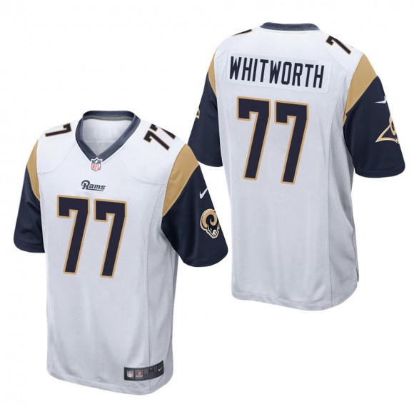 Men's Los Angeles Rams Andrew Whitworth White Game Jersey
