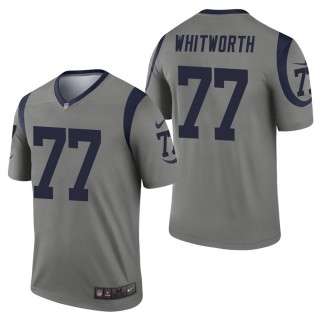 Men's Los Angeles Rams Andrew Whitworth Gray Inverted Legend Jersey