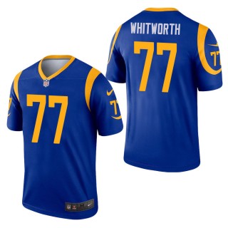 Men's Los Angeles Rams Andrew Whitworth Royal Legend Jersey