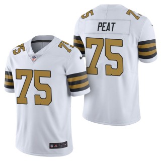 Men's New Orleans Saints Andrus Peat White Color Rush Limited Jersey