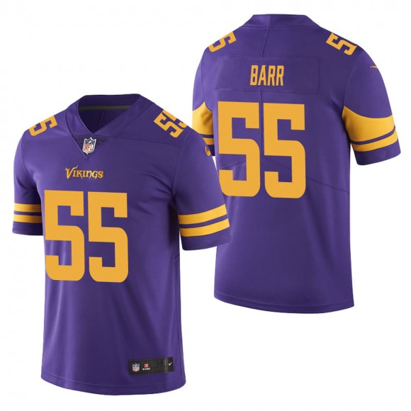 Men's Minnesota Vikings Anthony Barr Purple Color Rush Limited Jersey