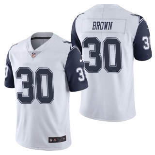 Men's Dallas Cowboys Anthony Brown White Color Rush Limited Jersey