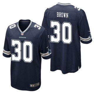 Men's Dallas Cowboys Anthony Brown Navy Game Jersey