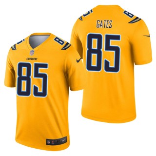 Men's Los Angeles Chargers Antonio Gates Gold Inverted Legend Jersey