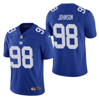Men's New York Giants Austin Johnson Blue Vapor Untouchable Limited Jersey