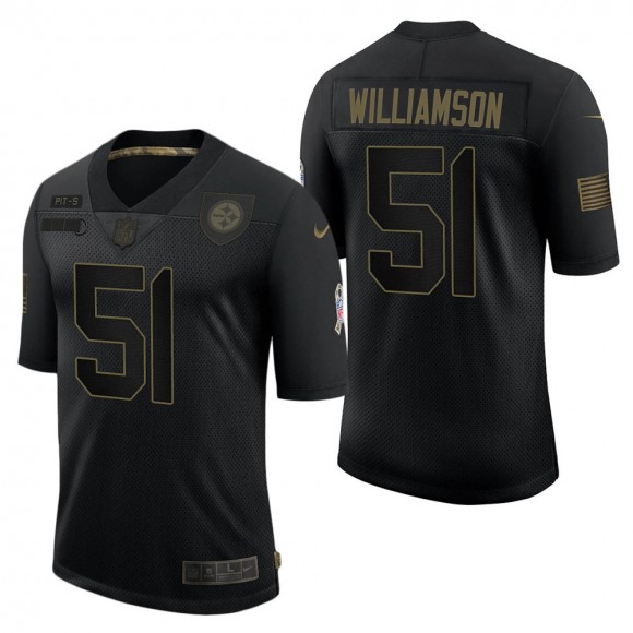 Men's Pittsburgh Steelers Avery Williamson Black Salute to Service Jersey